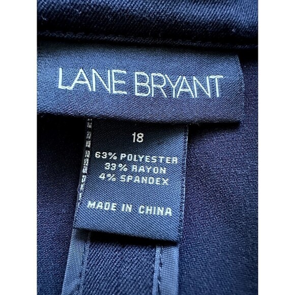 Lane Bryant Woman's Black Blazer Size 18 Career Work Formal Office Modern - Picture 2 of 15